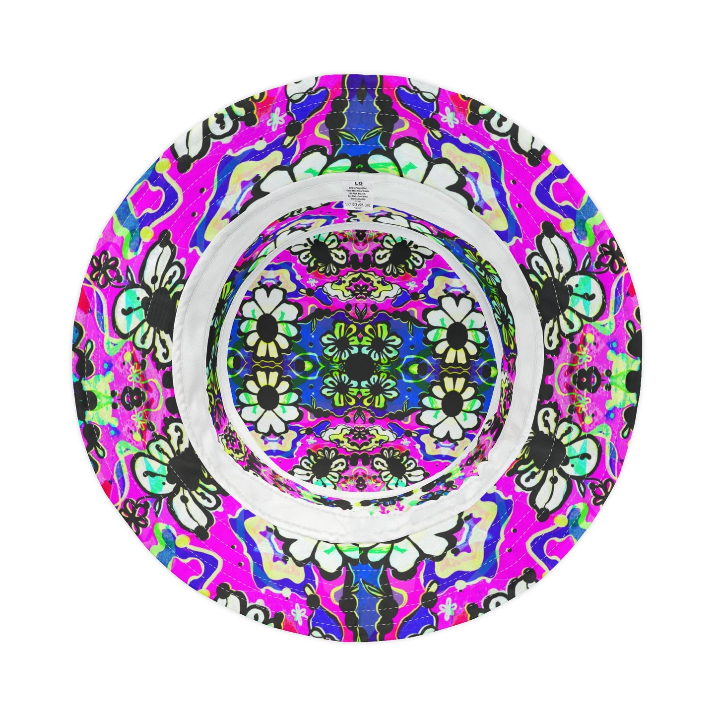 Badu Bloom – Psychedelic Unisex Bucket Hat image 6