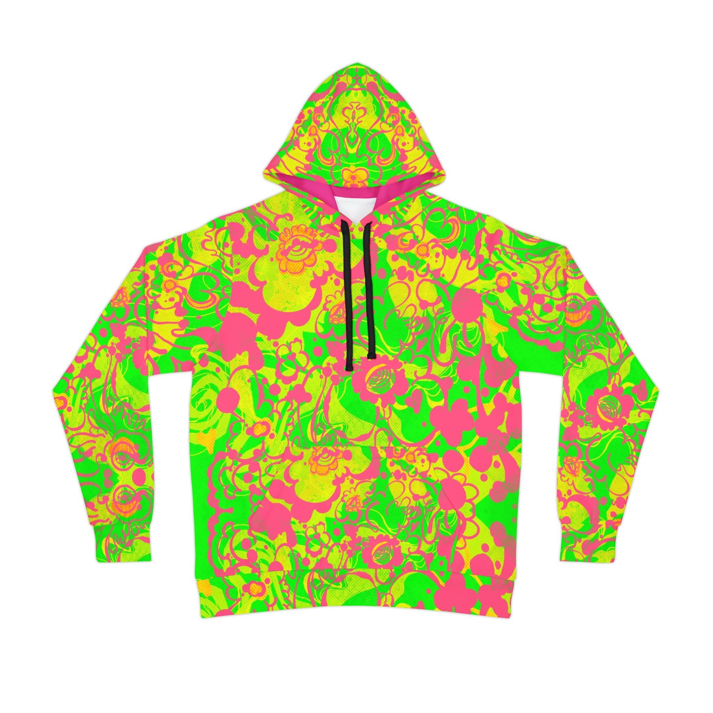 The Electric Bloom – Stylish Psychedelic Athletic Hoodie image 4