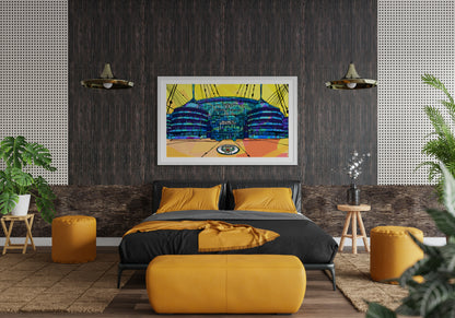 Manchester City Etihad Football Stadium - Psychedelic Art Print image 5