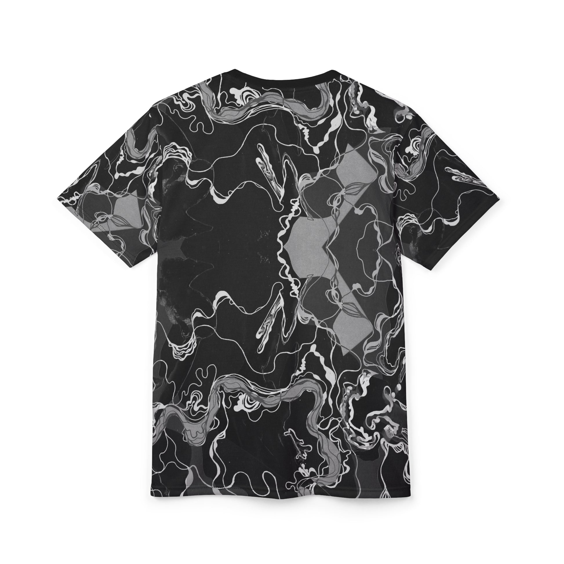 Black Marble Magic - Psychedelic Unisex Graphic T-shirt Festival & Casual Wear image 3