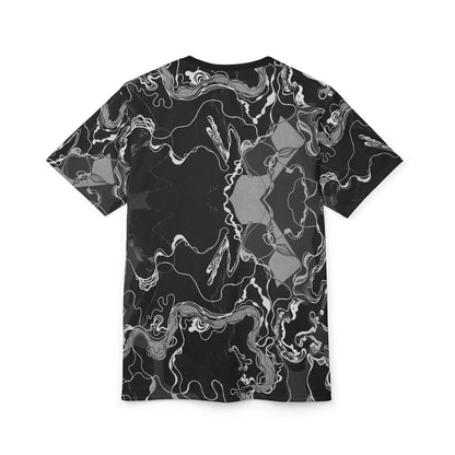 Black Marble Magic - Psychedelic Unisex Graphic T-shirt Festival & Casual Wear image 3