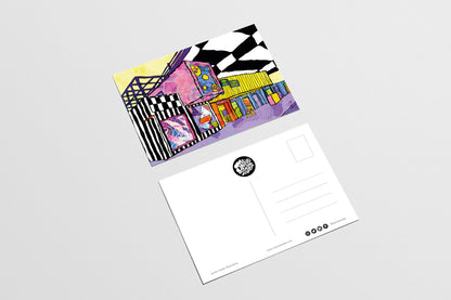 Manchester Hatch Psychedelic Postcard image 3