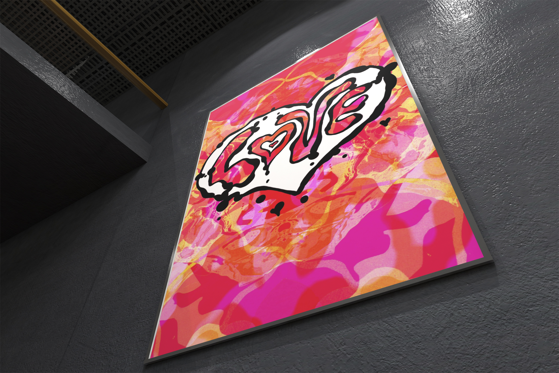 LOVE Psychedelic Art Print Poster image 4