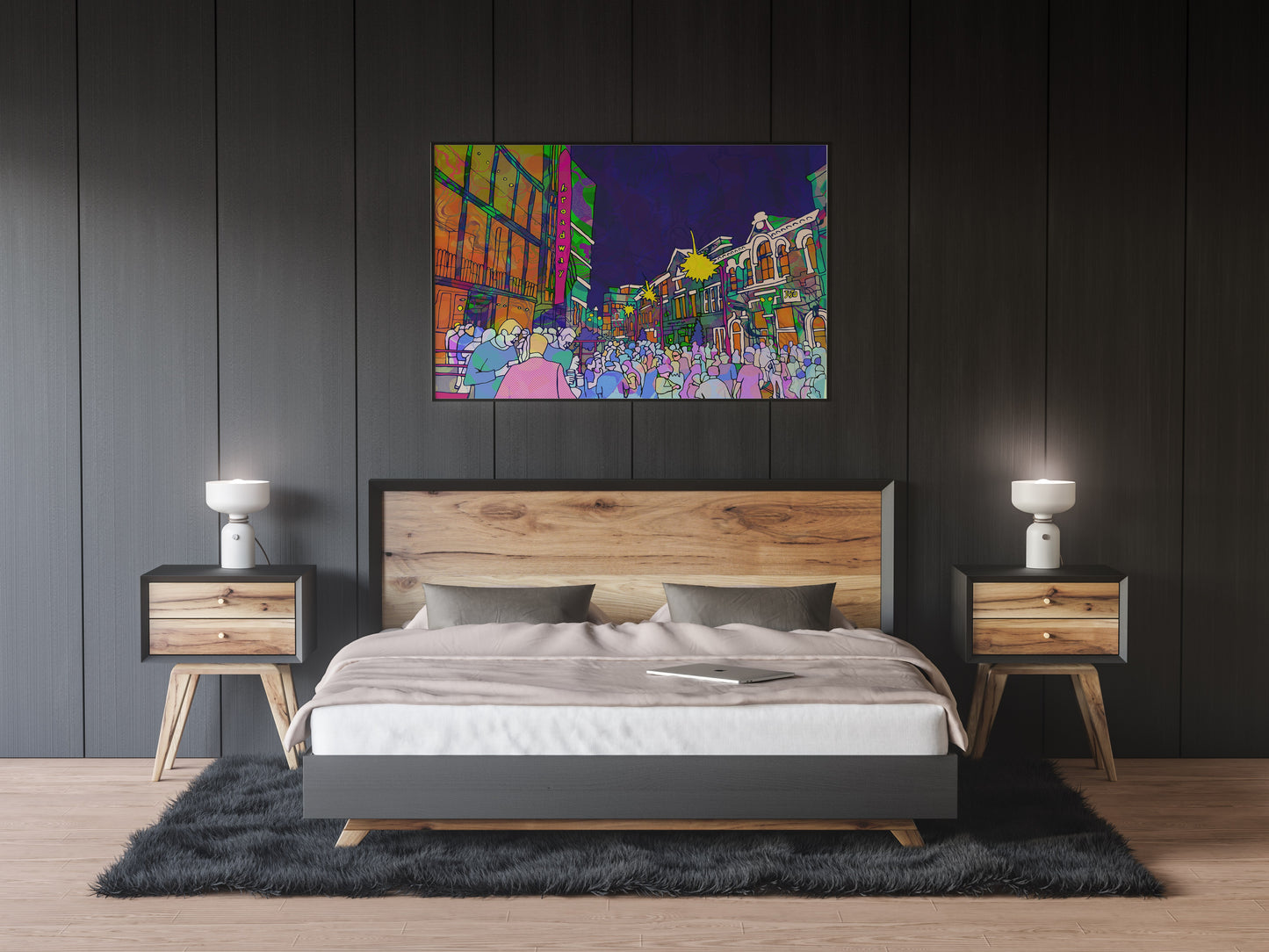 Broadfest Festival Psychedelic Art Print image 2