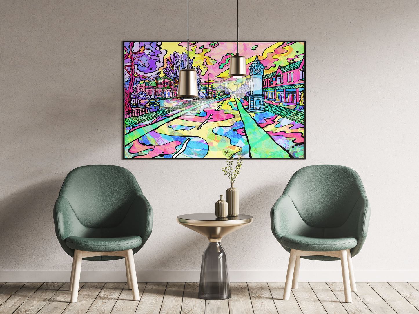 West-Didsbury Psychedelic Art Print image 1