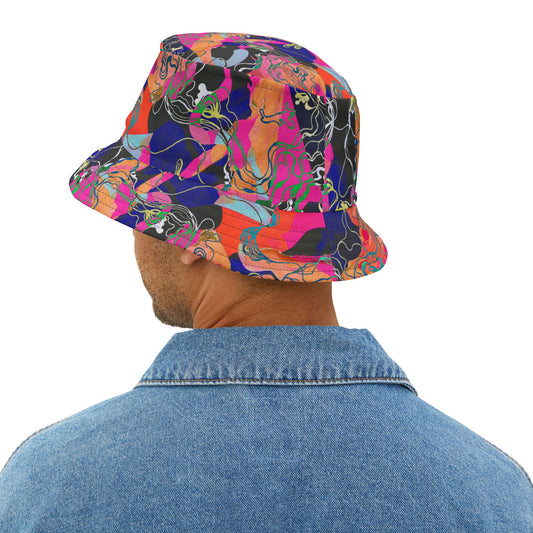 Psychedelic Power Bucket Hat - Festival Fashion & Iconic Everyday Wear image 0