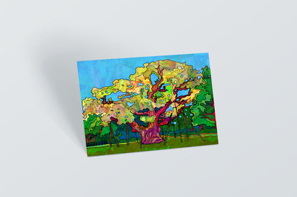Nottingham Postcard of Major Oak Tree in Sherwood Forest image 0