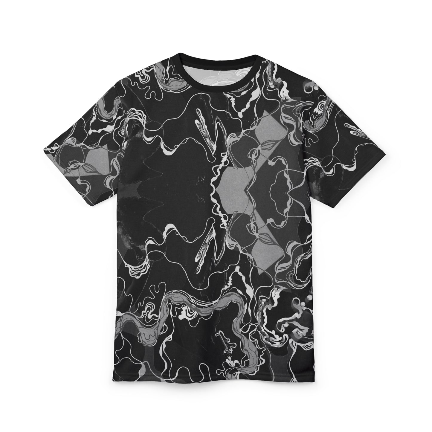 Black Marble Magic - Psychedelic Unisex Graphic T-shirt Festival & Casual Wear image 1
