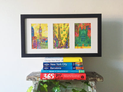 Paris Psychedelic Postcard of Eiffel Tower image 4