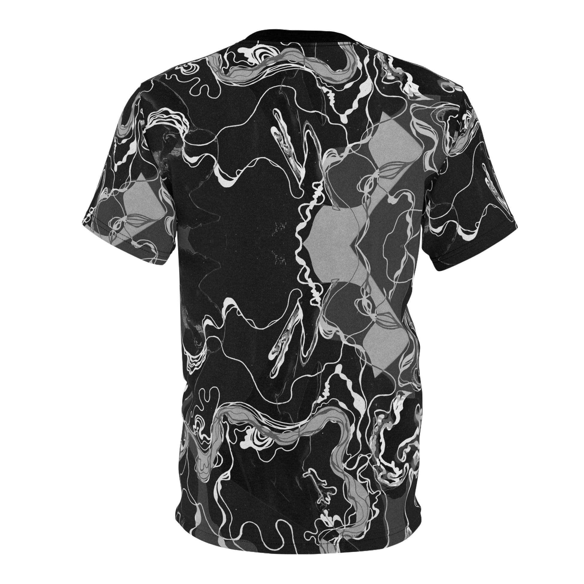 Black Marble Magic - Psychedelic Unisex Graphic T-shirt Festival & Casual Wear image 2