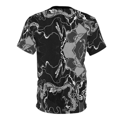 Black Marble Magic - Psychedelic Unisex Graphic T-shirt Festival & Casual Wear image 2