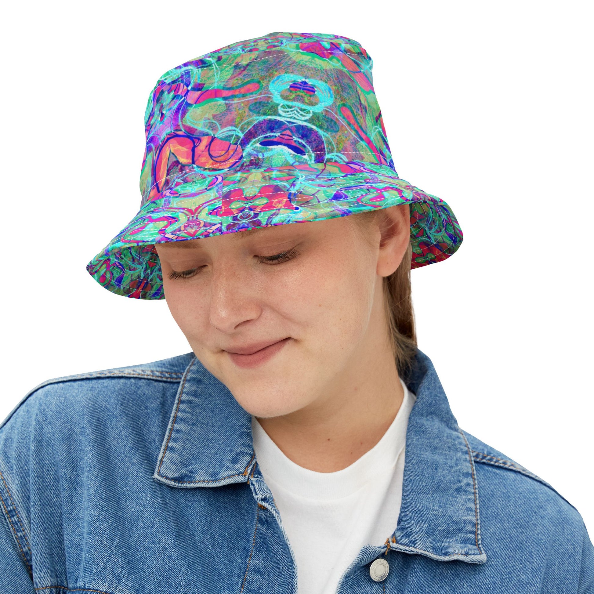 Pink Charmed Water - Psychedelic Festival & Everyday Bucket Hat  image 4