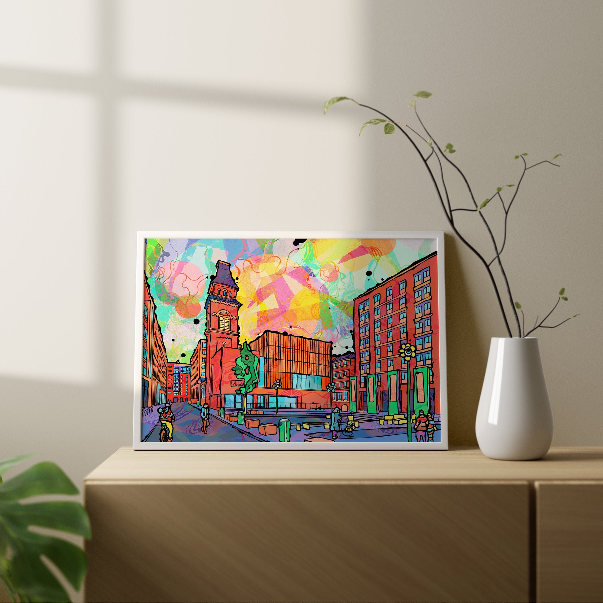 Ancoats Manchester City Psychedelic Art Print image 4