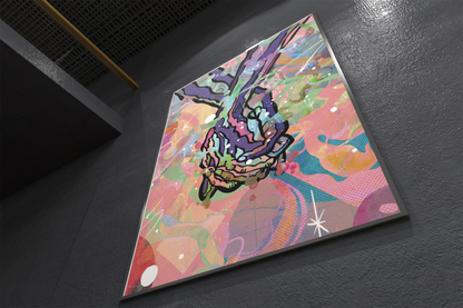 Cosmic Love Psychedelic Art Print image 3